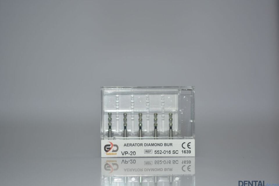 Golddent Elmas Frez VP-20 - 552-016 SC - Derinlik İşaretleme (Siyah Kuşak)