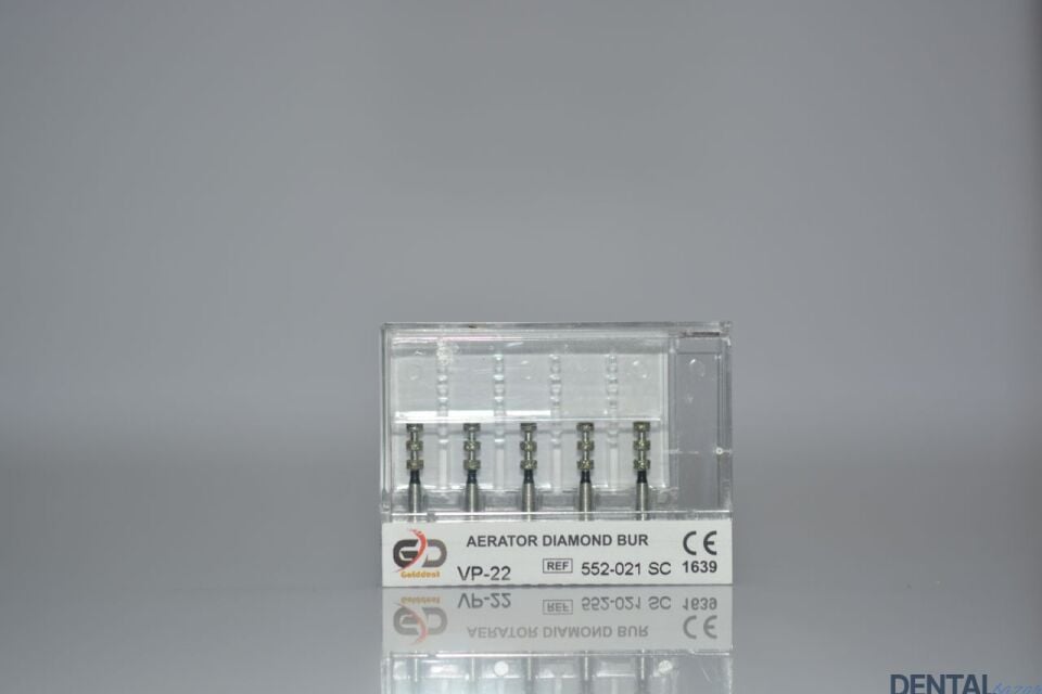 Golddent Elmas Frez VP-22 - 552-021 SC - Derinlik İşaretleme (Siyah Kuşak)