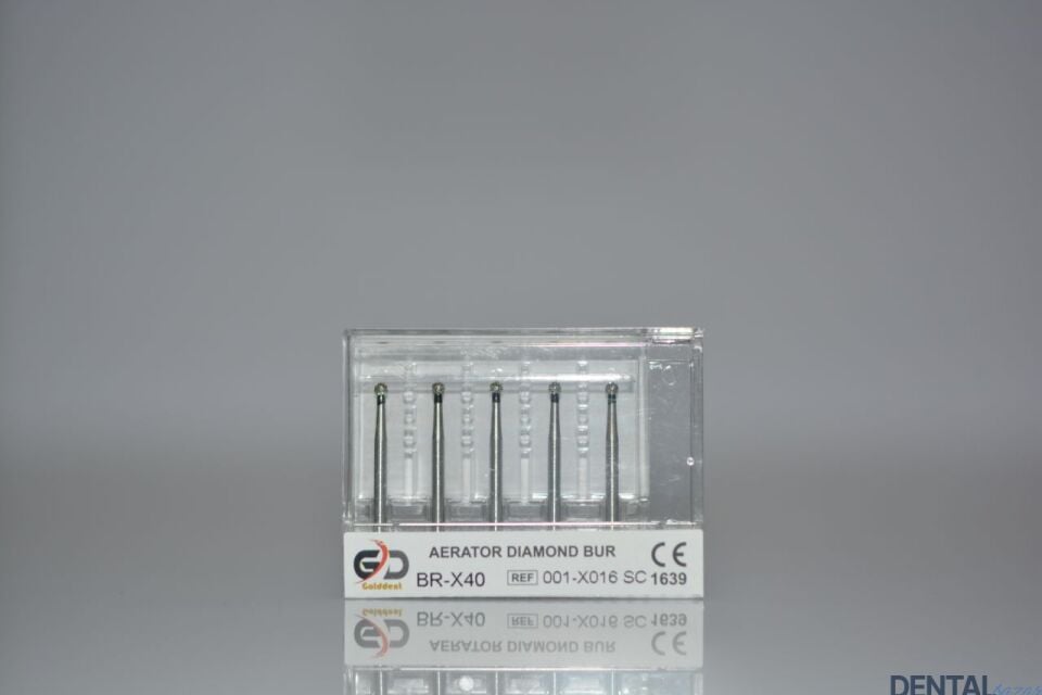 Golddent Elmas Frez BR-X40 - 001-X016 SC - Yuvarlak (Siyah Kuşak)