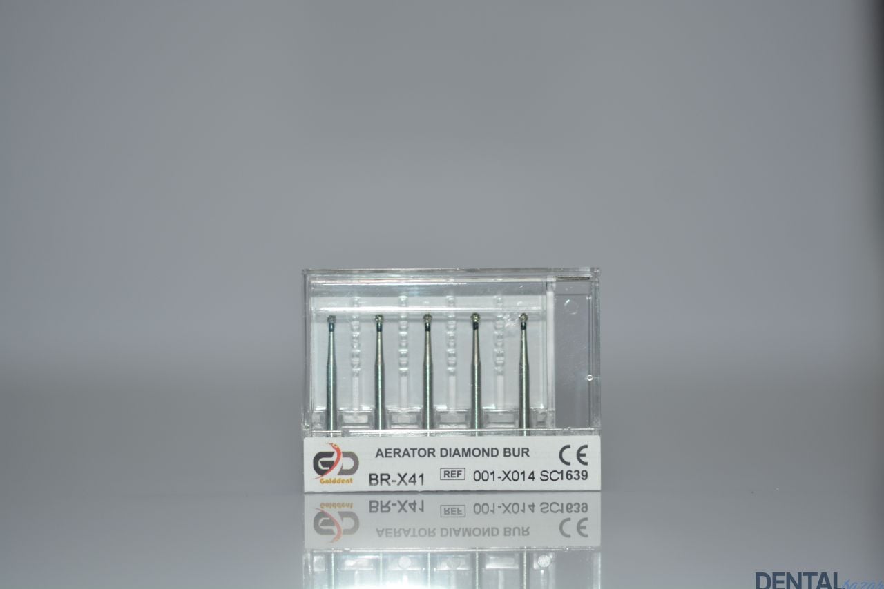 Golddent Elmas Frez BR-X41 - 001-X014 SC - Yuvarlak (Siyah Kuşak)