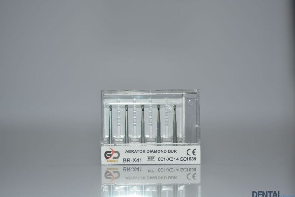Golddent Elmas Frez BR-X41 - 001-X014 SC - Yuvarlak (Siyah Kuşak)