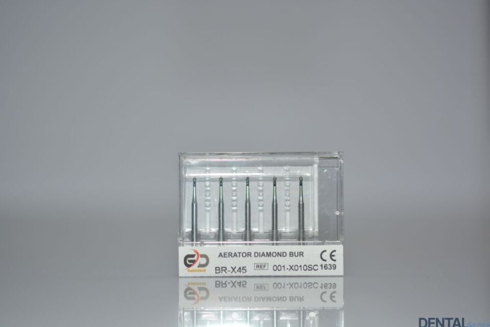 Golddent Elmas Frez BR-X45 - 001-X010 SC - Yuvarlak (Siyah Kuşak)
