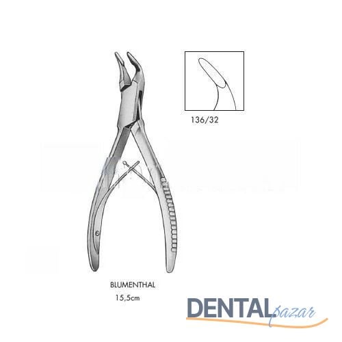 Blumenthal Kemik Pensi 15.5 cm 45° Açılı