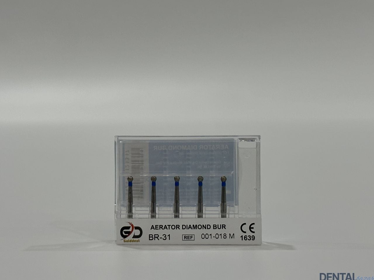 Golddent Elmas Frez BR-31 - 001-018 M - Yuvarlak (Mavi Kuşak)