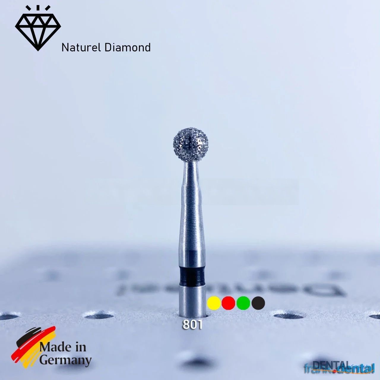 Doğal Elmas Frez - 801 - Rond - 5 Adet