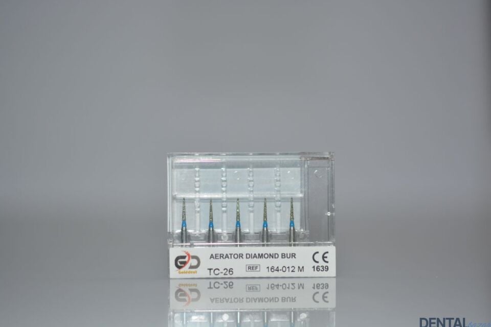 Golddent Elmas Frez TC-26 - 164-012 M - İğne (Mavi Kuşak)