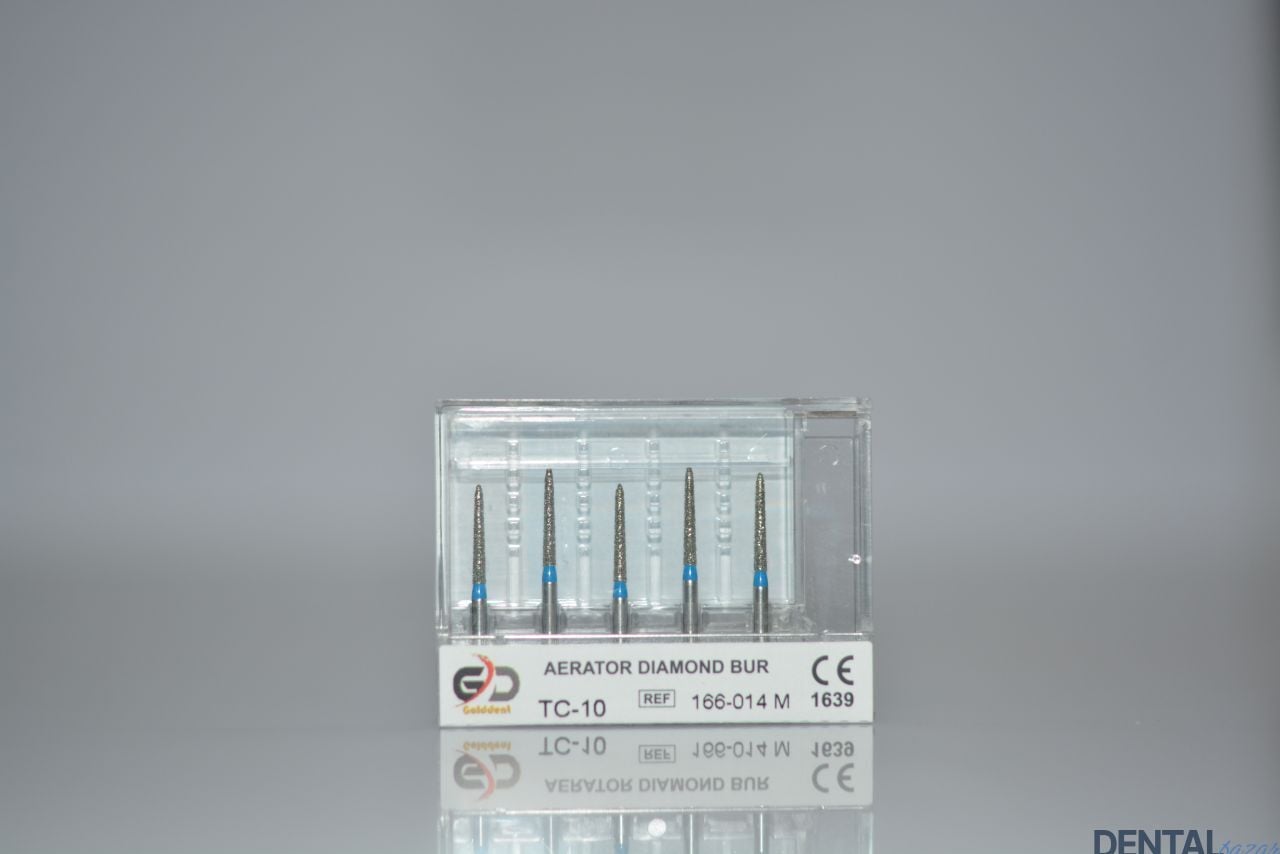 Golddent Elmas Frez TC-10 - 166-014 M - İğne (Mavi Kuşak)