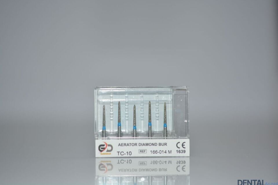 Golddent Elmas Frez TC-10 - 166-014 M - İğne (Mavi Kuşak)
