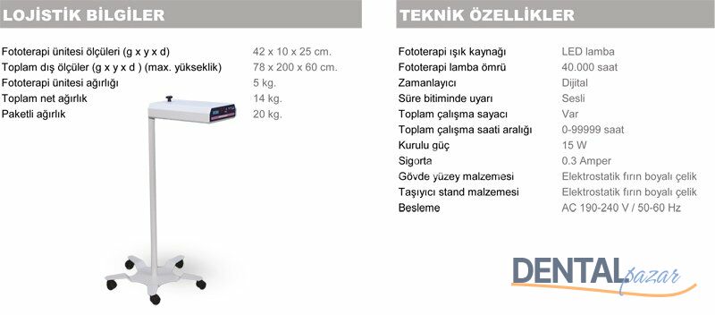 Foto Terapi Cihazı Led Lambalı