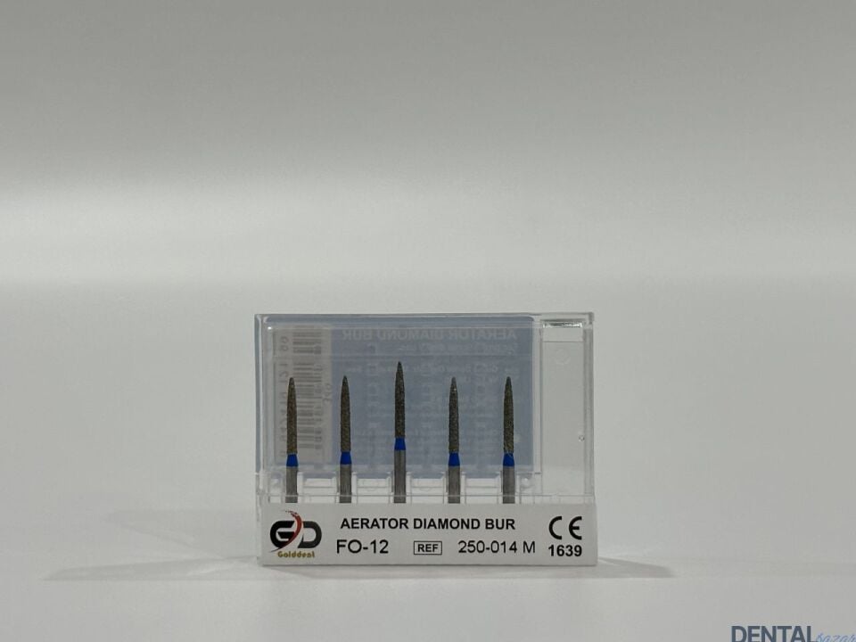 Golddent Elmas Frez FO-12 - 250-014 M - Alev (Mavi Kuşak)