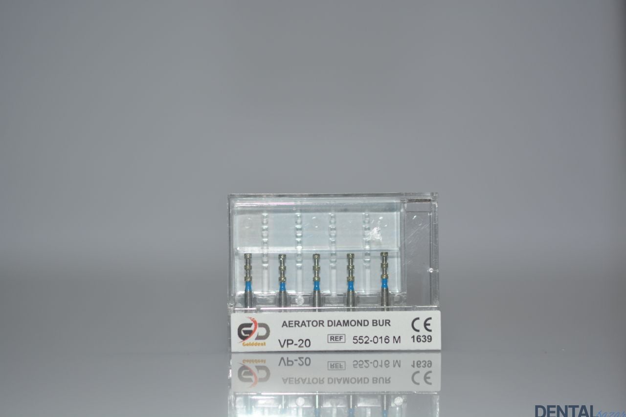 Golddent Elmas Frez VP-20 - 552-016 M - Derinlik İşaretleme (Mavi Kuşak)