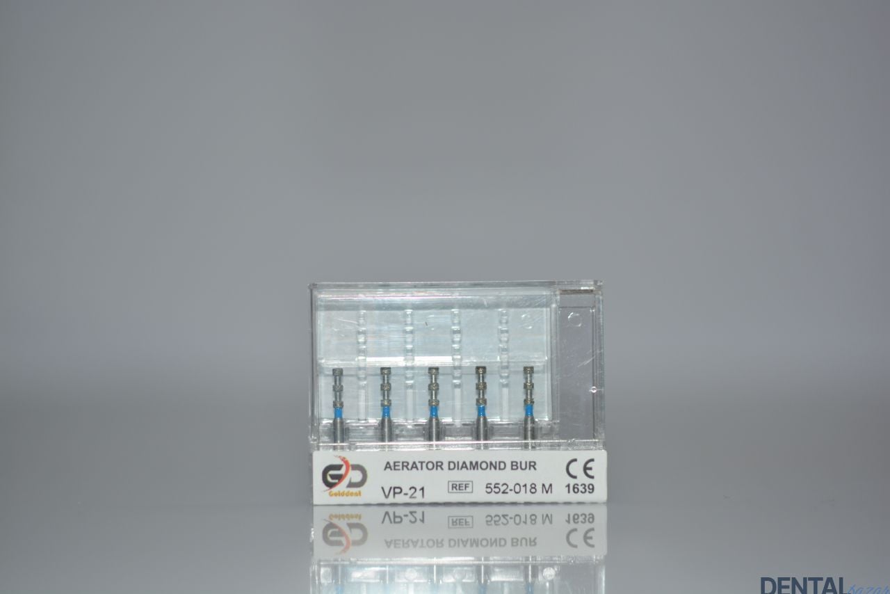 Golddent Elmas Frez VP-21 - 552-018 M - Derinlik İşaretleme (Mavi Kuşak)