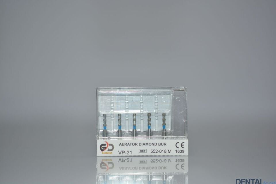 Golddent Elmas Frez VP-21 - 552-018 M - Derinlik İşaretleme (Mavi Kuşak)