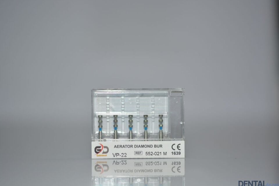Golddent Elmas Frez VP-22 - 552-021 M - Derinlik İşaretleme (Mavi Kuşak)
