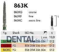 863K Sentetik Elmas Frez - 5 Adet - Alev Uç