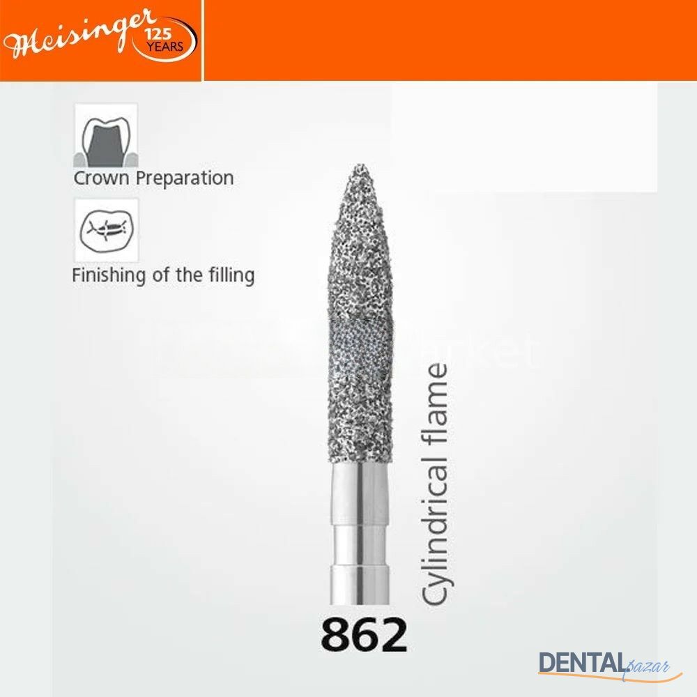 862 Sentetik Elmas Frez - 5 Adet - Alev Uç