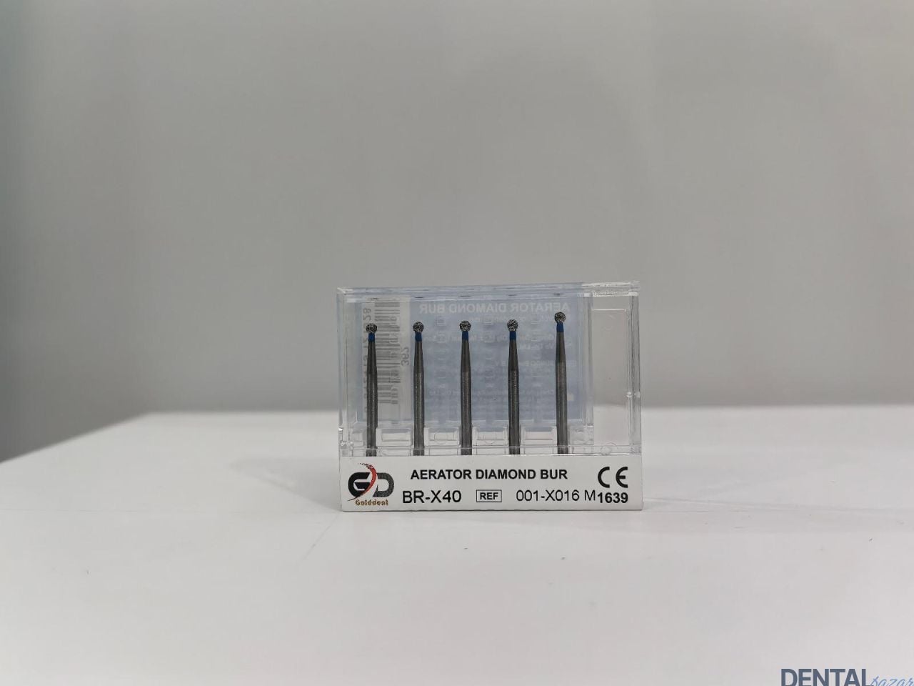 Golddent Elmas Frez BR-X40 - 001-X016 M - Yuvarlak (Mavi Kuşak)