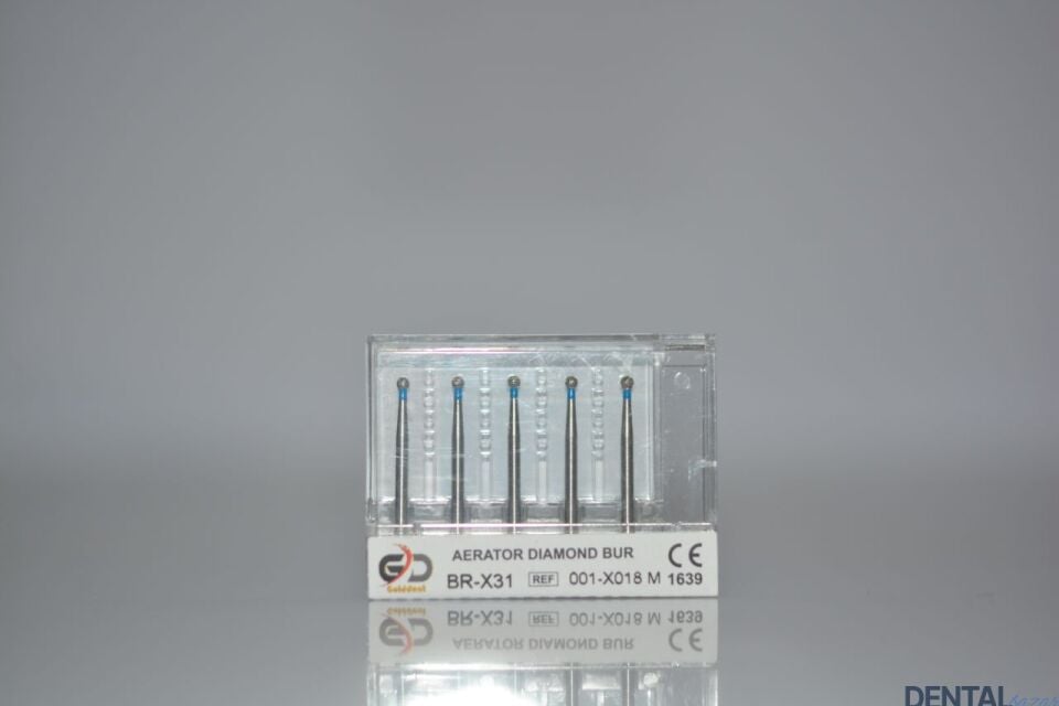 Golddent Elmas Frez BR-X31 - 001-X018 M - Yuvarlak (Mavi Kuşak)