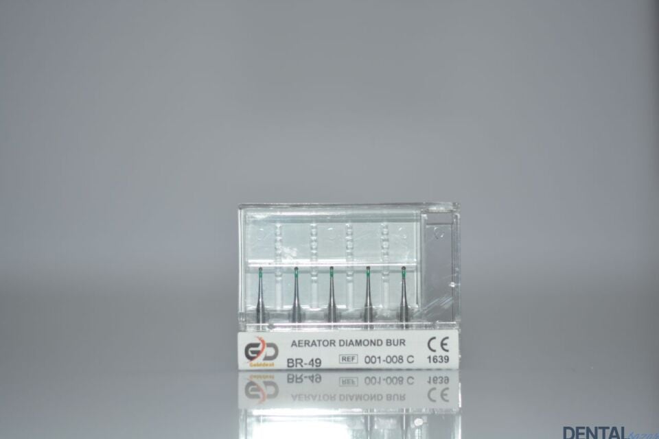 Golddent Elmas Frez BR-49 - 001-008 C - Yuvarlak (Yeşil Kuşak)