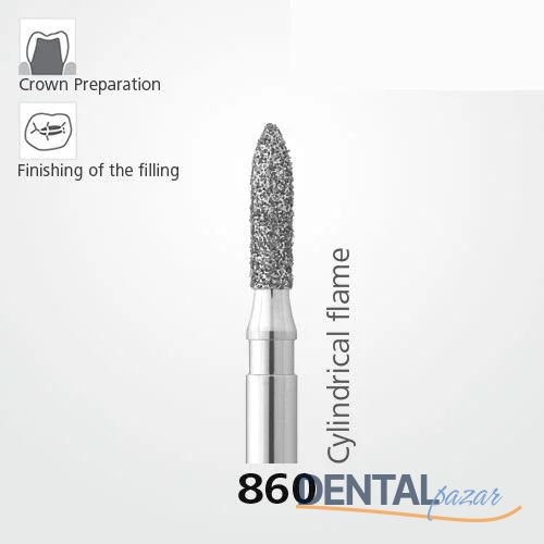 860 Sentetik Elmas Frez - 5 Adet - Alev Uç