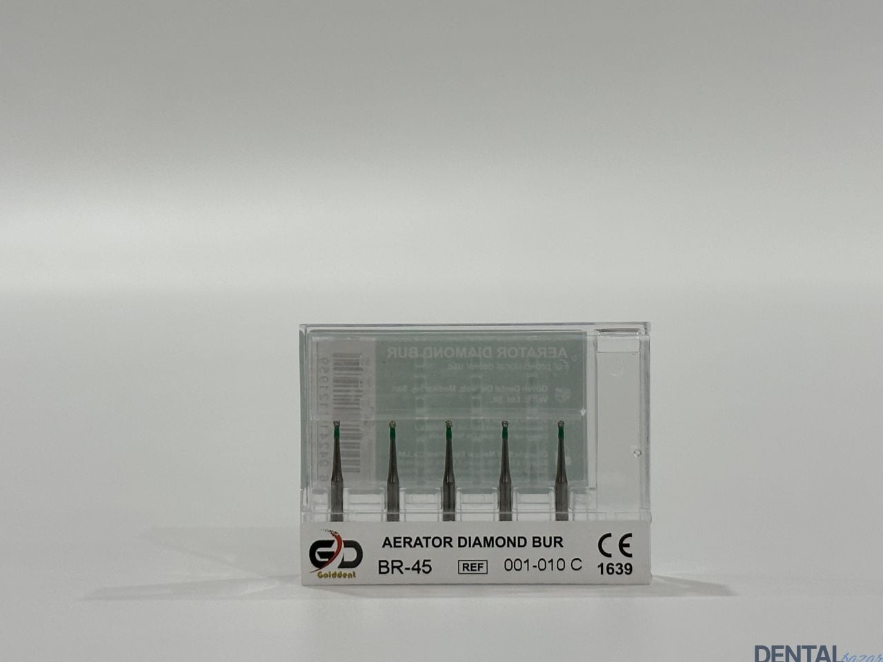 Golddent Elmas Frez BR-45 - 001-010 C - Yuvarlak (Yeşil Kuşak)