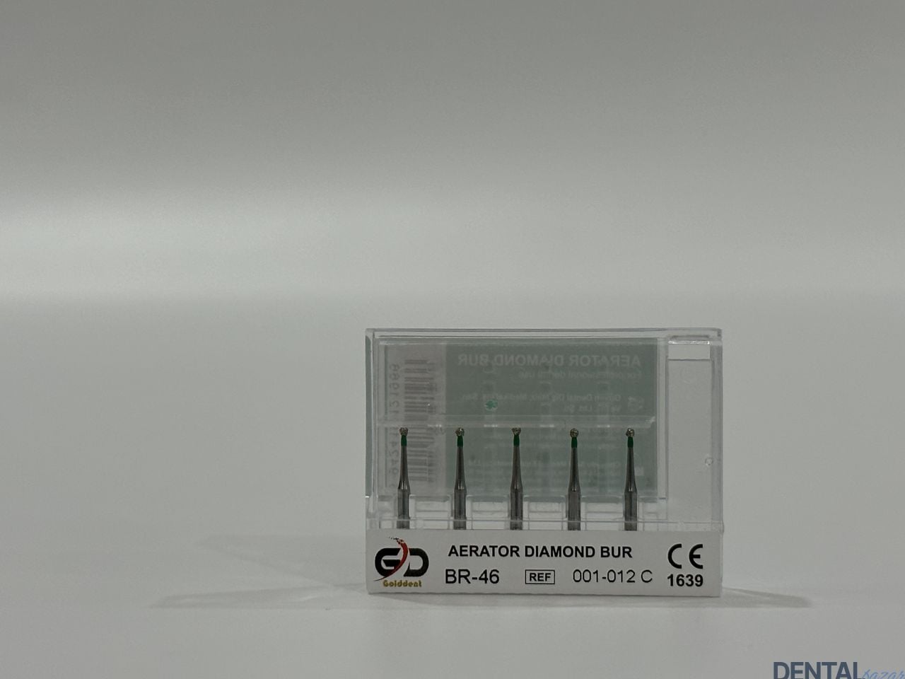 Golddent Elmas Frez BR-46 - 001-012 C - Yuvarlak (Yeşil Kuşak)