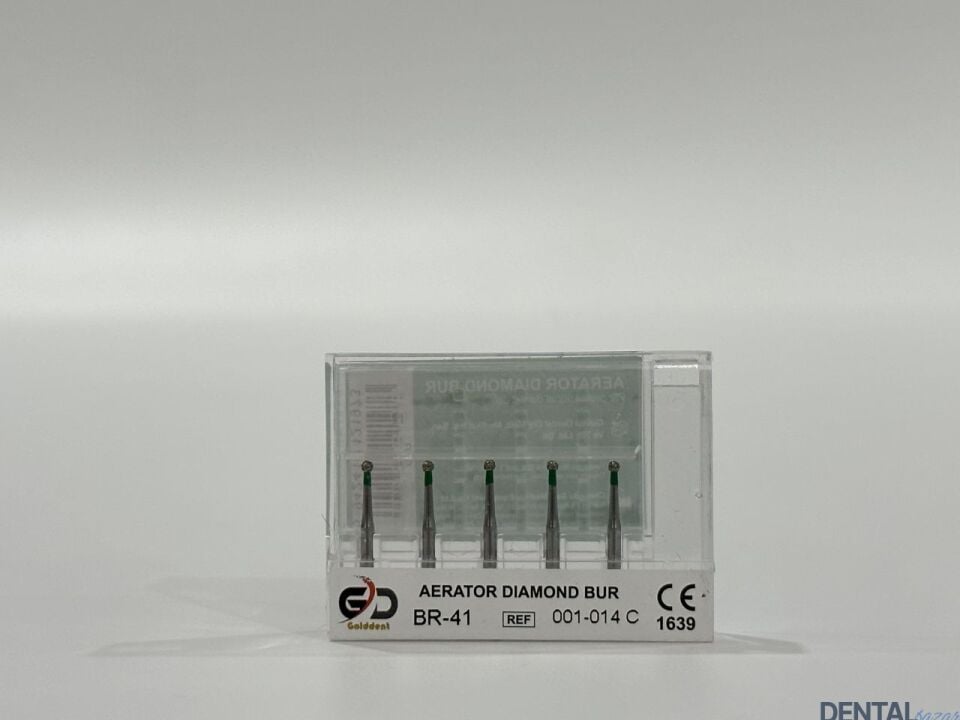Golddent Elmas Frez BR-41 - 001-014 C - Yuvarlak (Yeşil Kuşak)