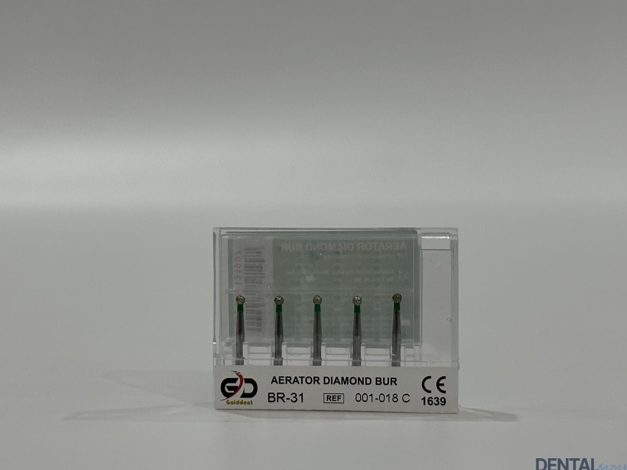 Golddent Elmas Frez BR-31 - 001-018 C - Yuvarlak (Yeşil Kuşak)
