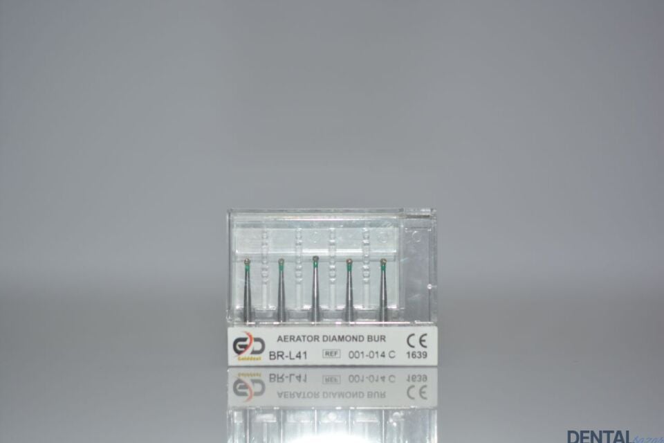 Golddent Elmas Frez BR-L41 - 001-014 C - Yuvarlak (Yeşil Kuşak)