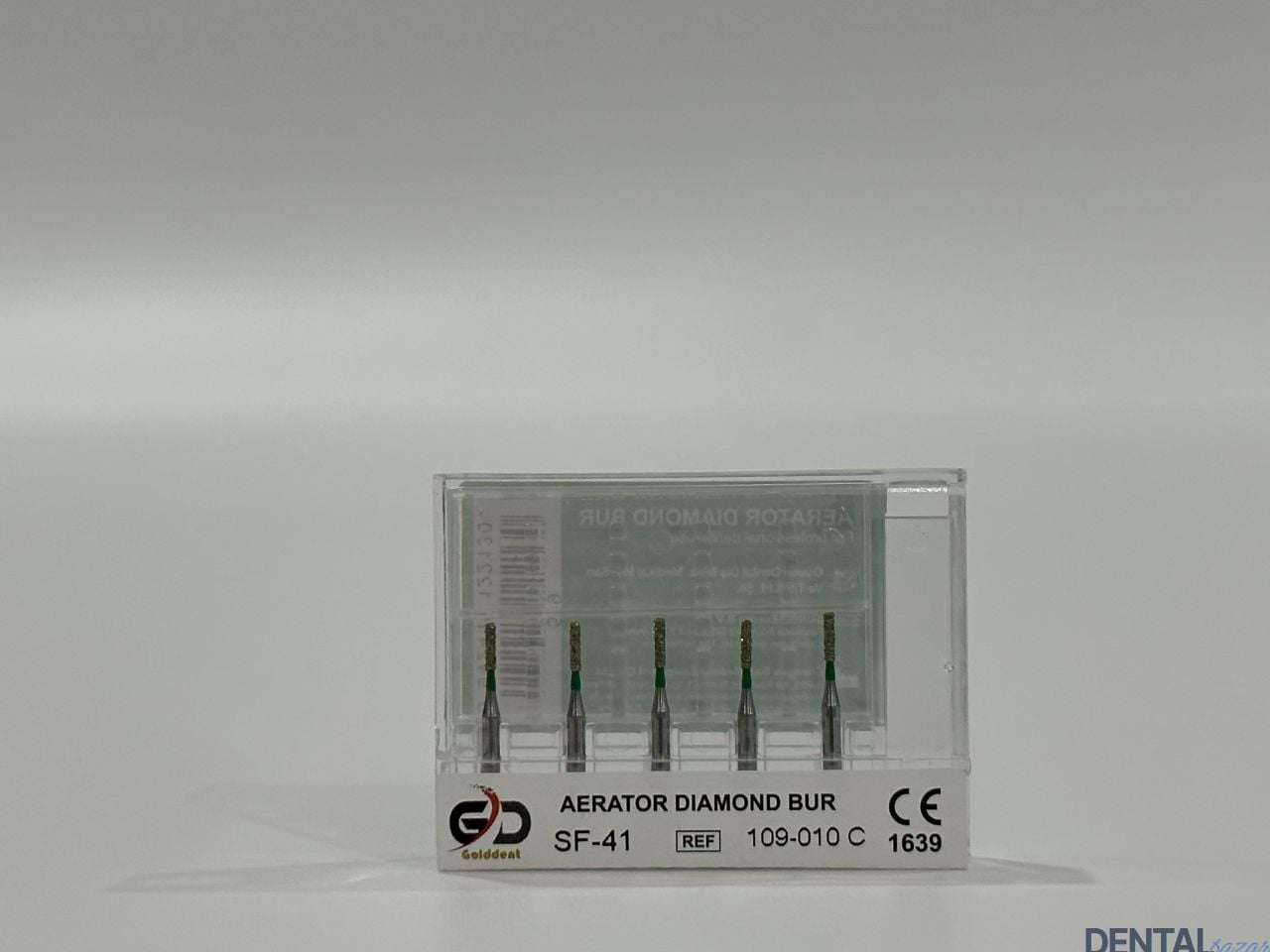Golddent Elmas Frez SF-41 - 109-010 C - Düz Uçlu Silindir (Yeşil Kuşak)