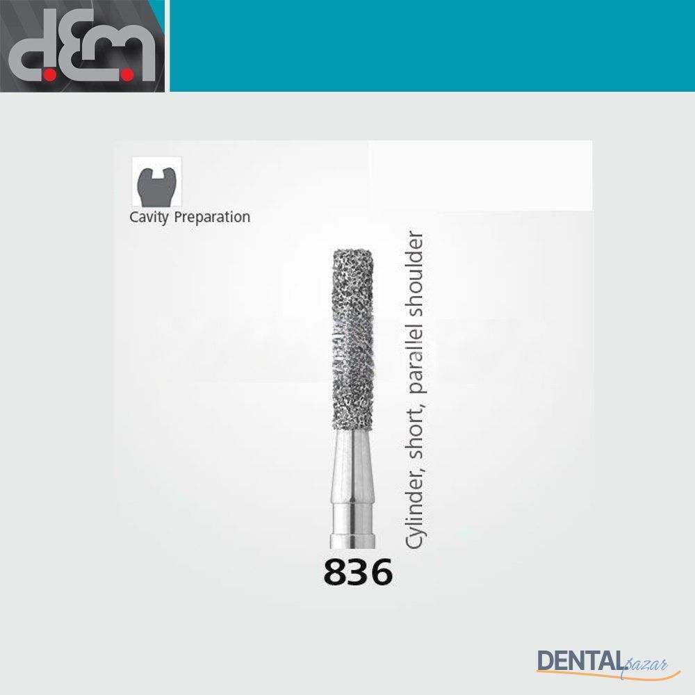 DX Sentetik Elmas Frez - 836 - Silindir - 10 Adet