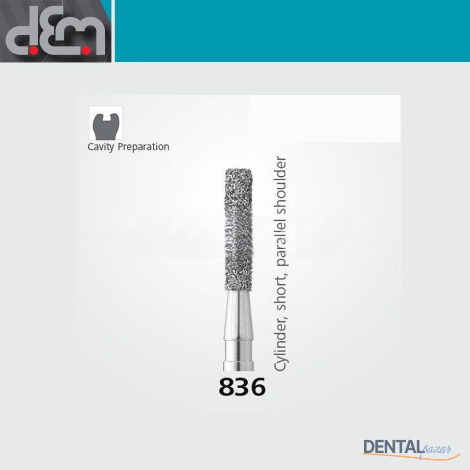 DX Sentetik Elmas Frez - 836 - Silindir - 10 Adet