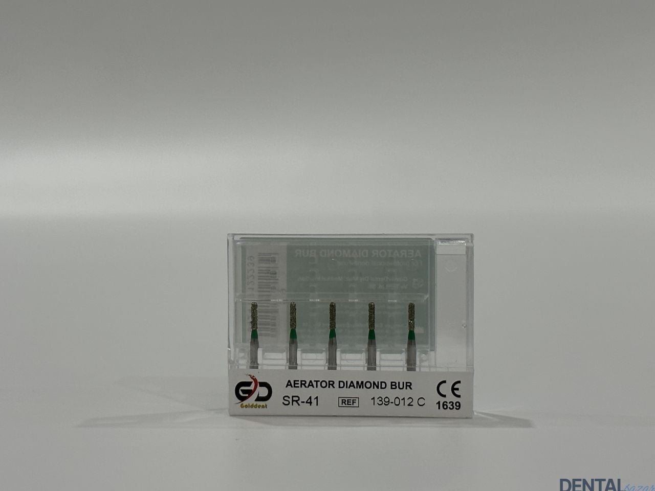 Golddent Elmas Frez SR-41 - 139-012 C - Yuvarlak Uçlu Silindir (Yeşil Kuşak)