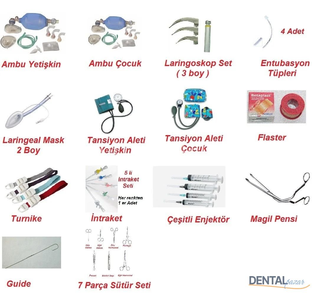 Dental Acil Müdahale Seti Standart