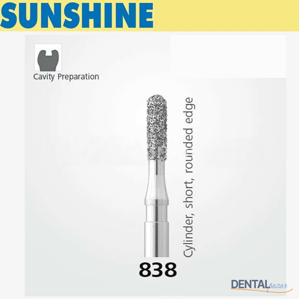 838 Sentetik Elmas Frez - 5 Adet - Silindir