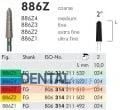 886Z Zirkon İçin Elmas Frez - 2 Adet