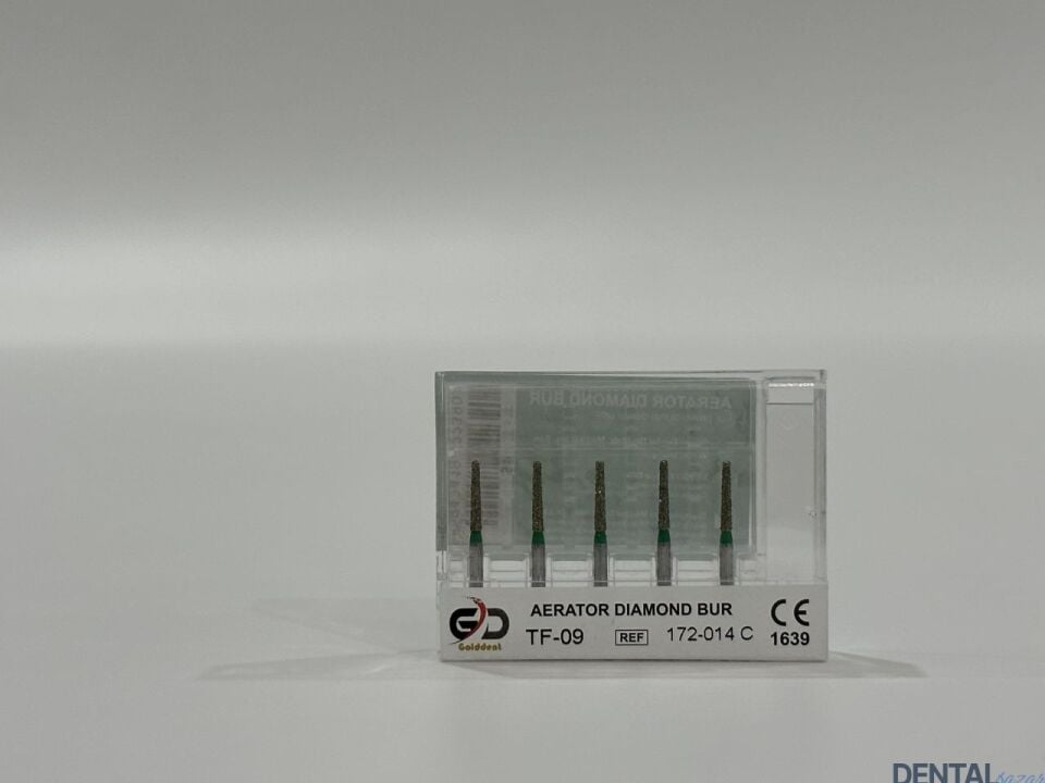 Golddent Elmas Frez TF-09 - 172-014 C - Düz Uçlu Konik (Yeşil Kuşak)
