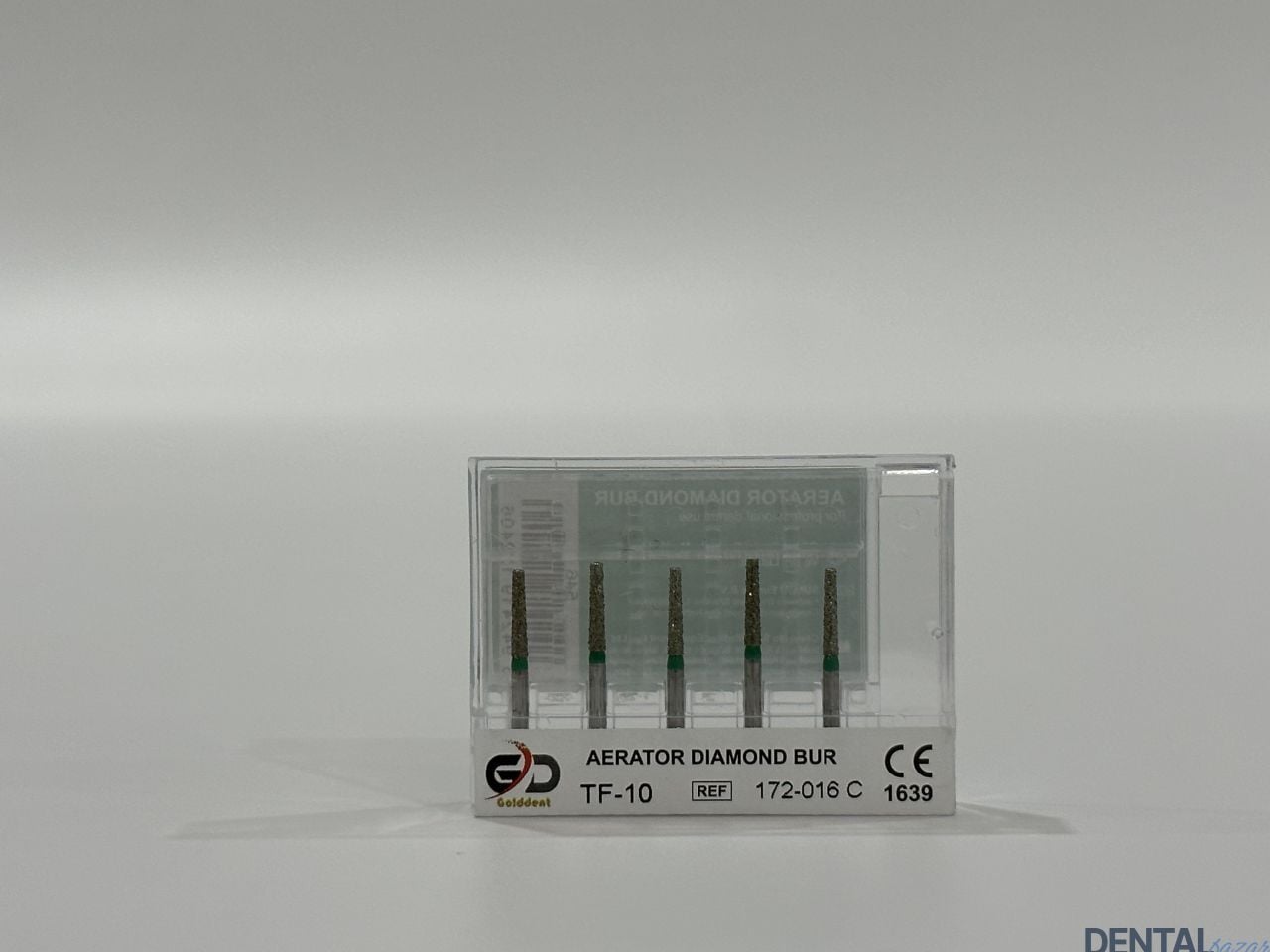 Golddent Elmas Frez TF-10 - 172-016 C - Düz Uçlu Konik (Yeşil Kuşak)