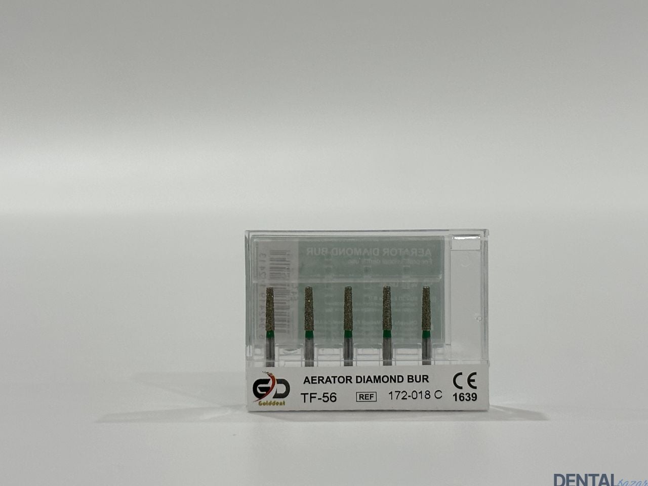 Golddent Elmas Frez TF-56 - 172-018 C - Düz Uçlu Konik (Yeşil Kuşak)