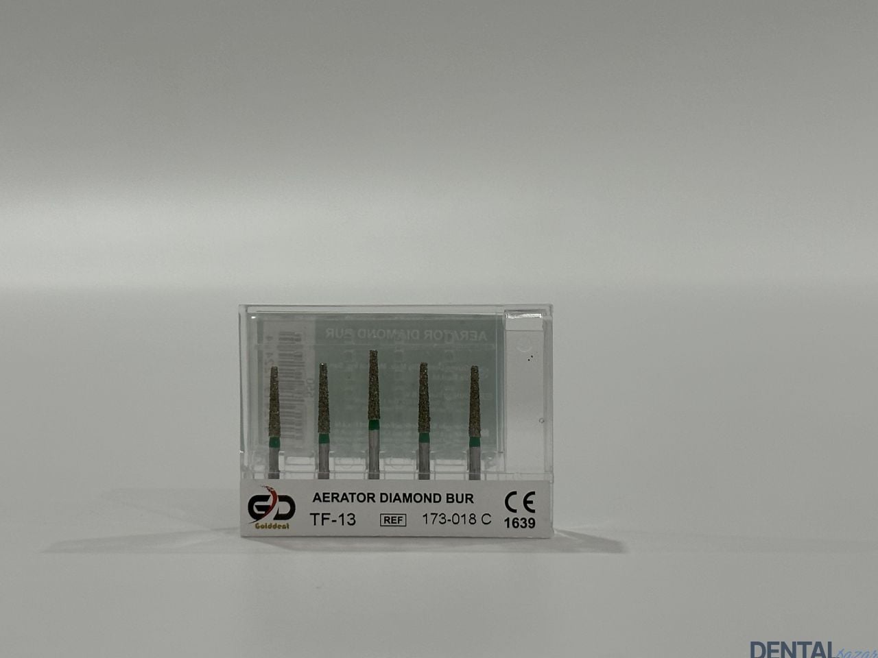 Golddent Elmas Frez TF-13 - 173-018 C - Düz Uçlu Konik (Yeşil Kuşak)