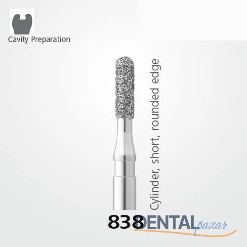 838 Sentetik Elmas Frez - 5 Adet - Silindir