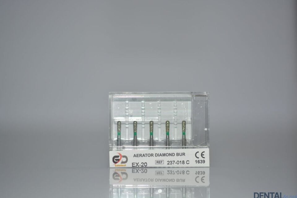 Golddent Elmas Frez EX-20 - 237-018 C - Armut (Yeşil Kuşak)
