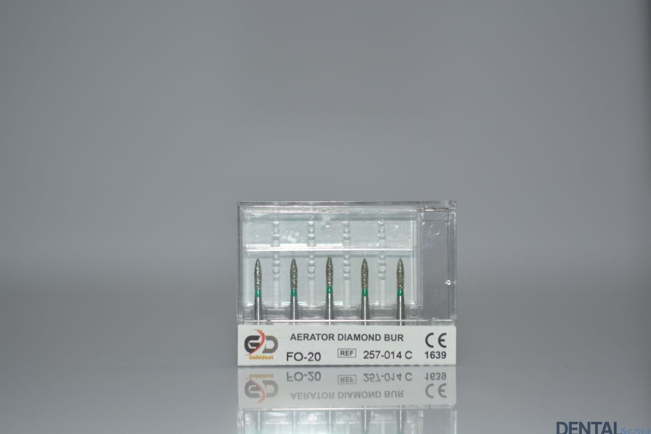 Golddent Elmas Frez FO-20 - 257-014 C - Yumurta (Yeşil Kuşak)