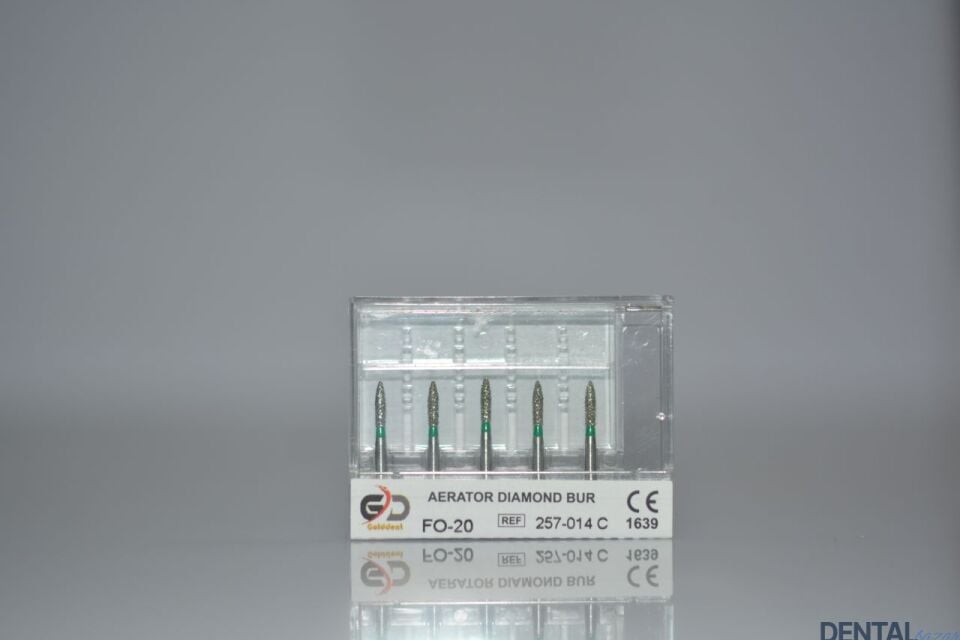 Golddent Elmas Frez FO-20 - 257-014 C - Yumurta (Yeşil Kuşak)