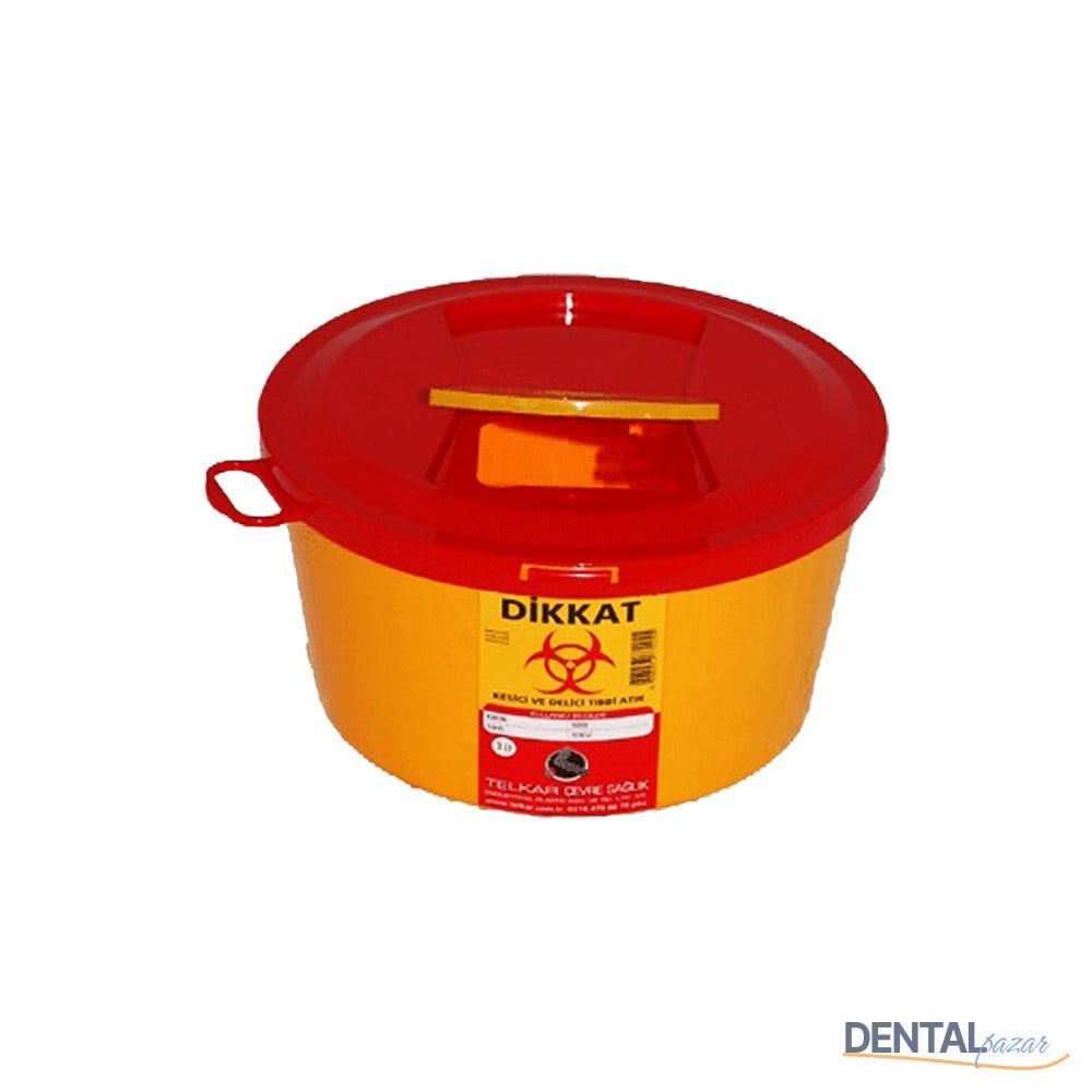 Tıbbi Atık Kovası 3 Lt - 25 Adet