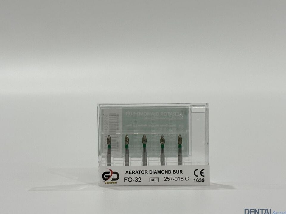 Golddent Elmas Frez FO-32 - 257-018 C - Yumurta (Yeşil Kuşak)