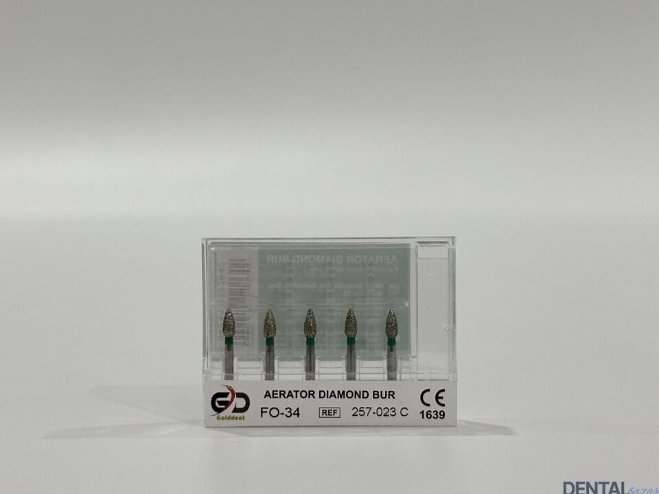 Golddent Elmas Frez FO-34 - 257-023 C - Yumurta (Yeşil Kuşak)