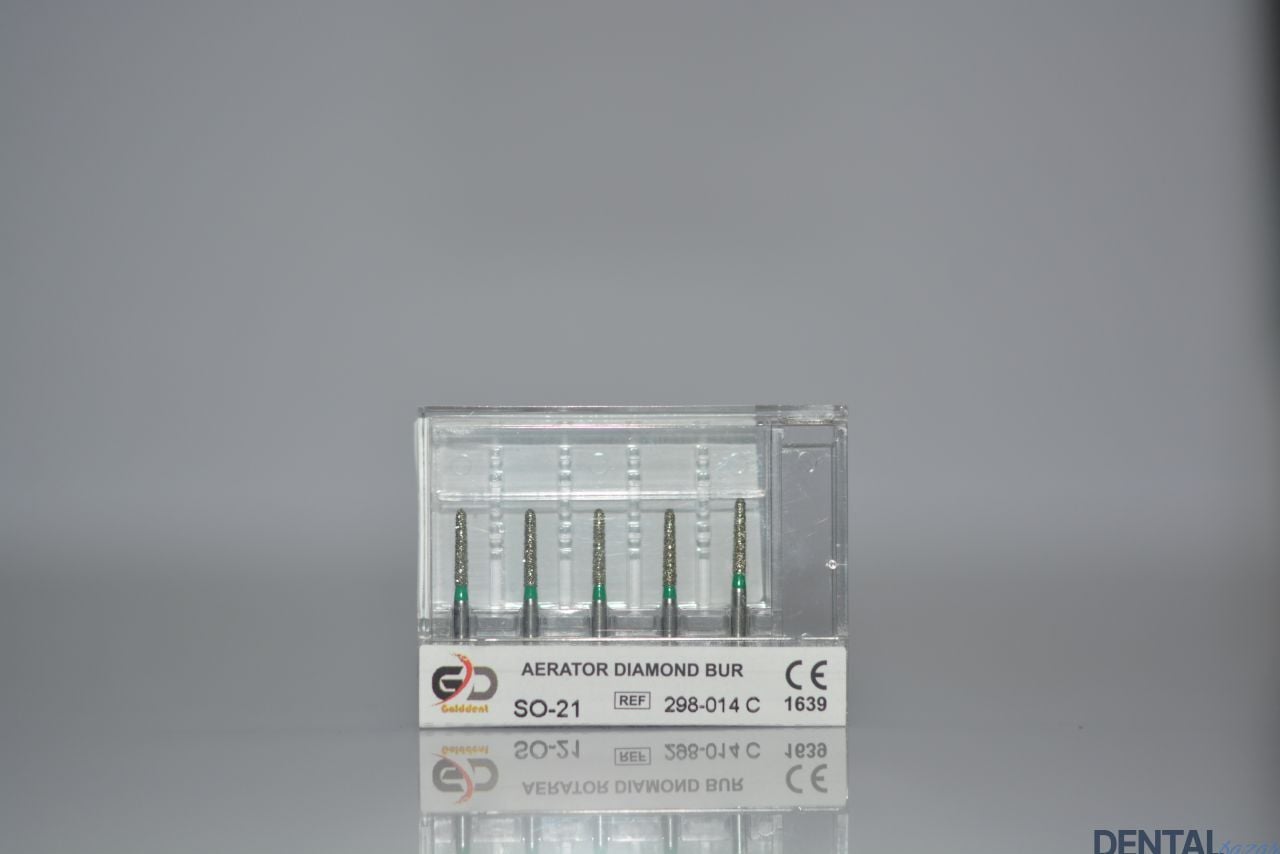 Golddent Elmas Frez SO-21 - 298-014 C - Alev (Yeşil Kuşak)