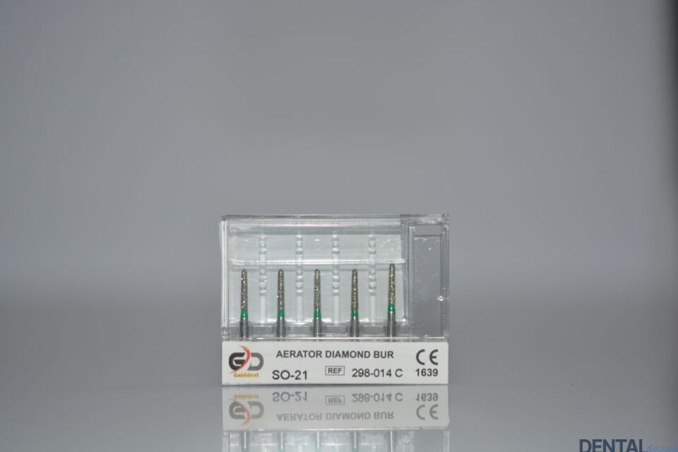 Golddent Elmas Frez SO-21 - 298-014 C - Alev (Yeşil Kuşak)