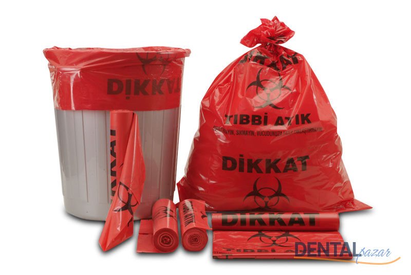 Tıbbi Atık Poşeti 65 cm x 80 cm - 5 Rulo